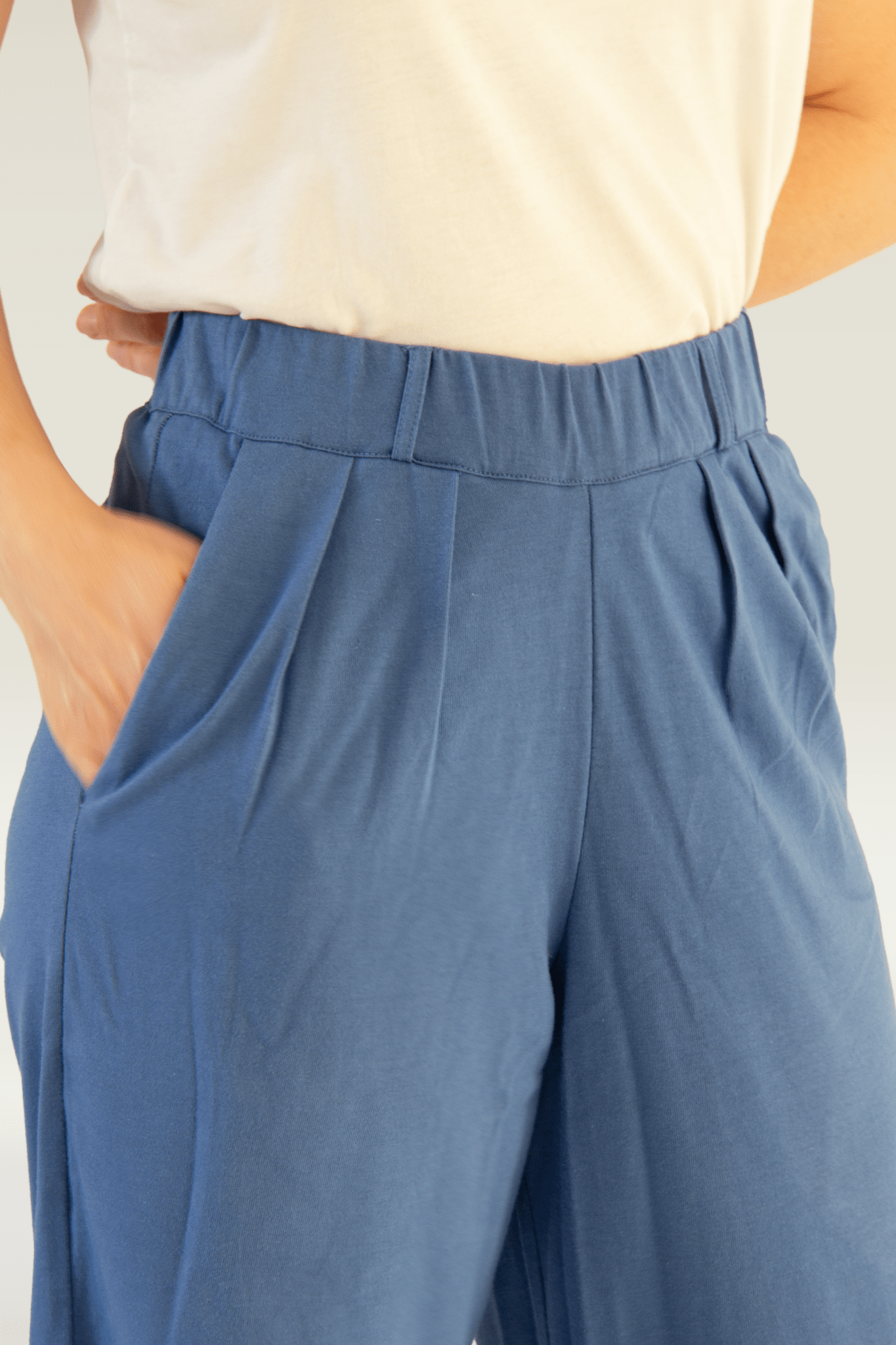 Luxe Lounge Pants - On A Good Day - Dutch Blue - Front View
