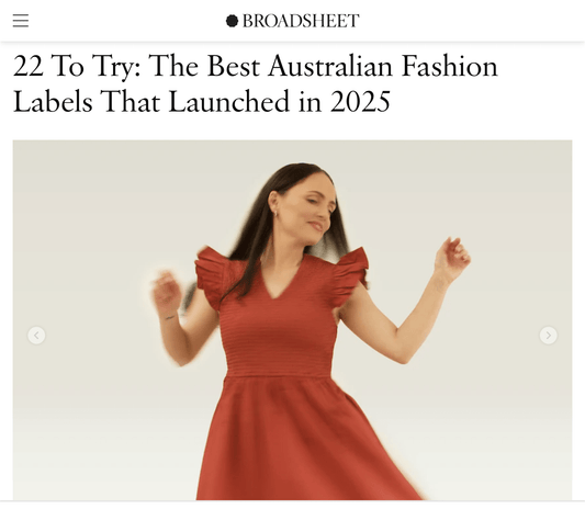 On A Good Day one of "The Best Australian Fashion Labels That Launched in 2025"—Broadsheet - On A Good Day