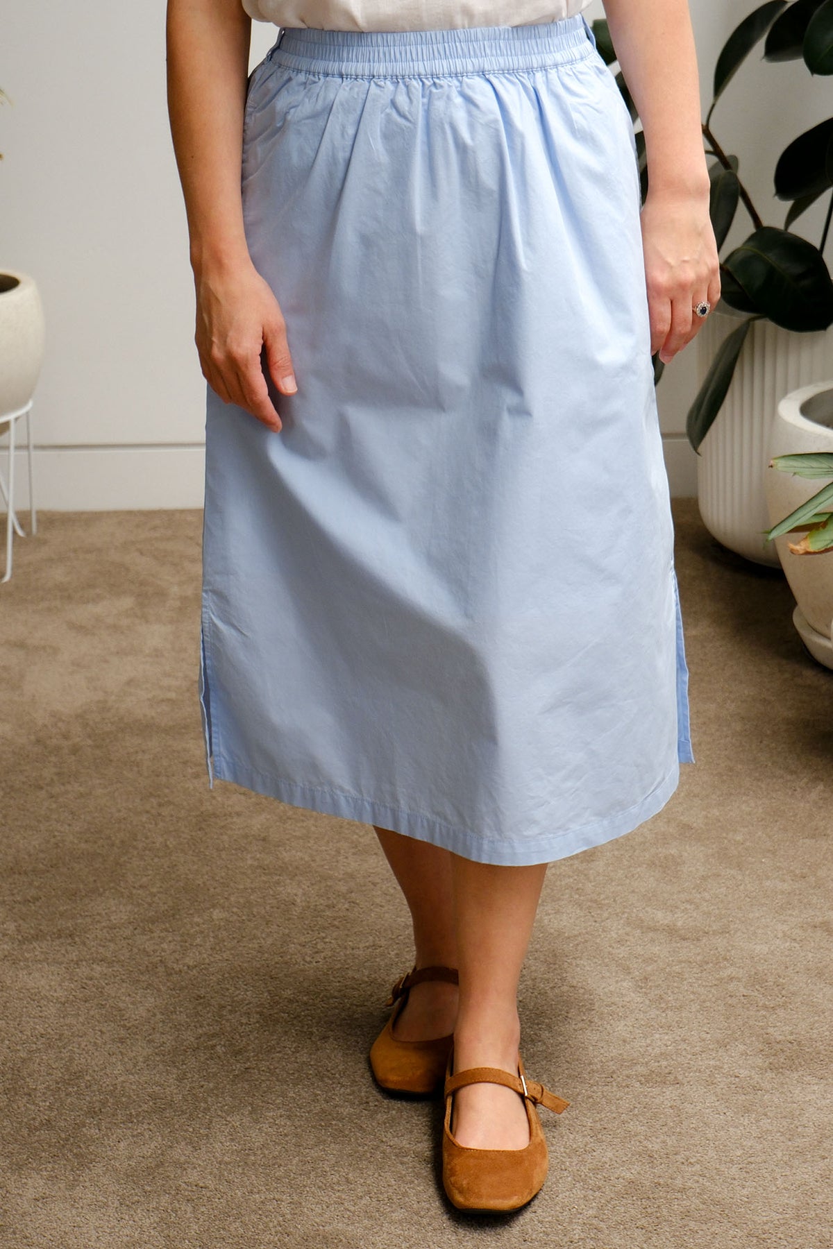 Cove Midi Skirt - Arctic Sky - On A Good Day -