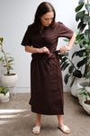 Terrace Wrap Top - Dark Chocolate - On A Good Day - Tops