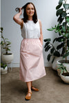 Cove Midi Skirt - Peach Stripe - On A Good Day -