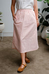 Cove Midi Skirt - Peach Stripe - On A Good Day -
