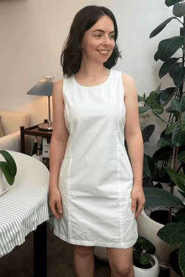Gallery Mini Dress - Crisp White - On A Good Day -