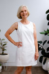 Gallery Mini Dress - Crisp White - On A Good Day -