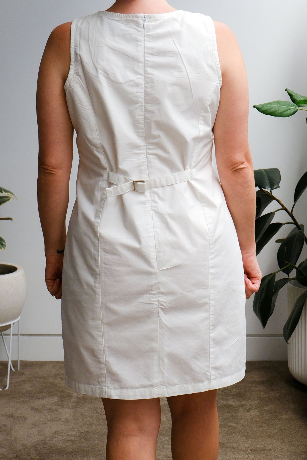 Gallery Mini Dress - Crisp White - On A Good Day -