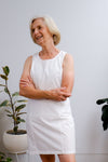 Gallery Mini Dress - Crisp White - On A Good Day -