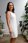 Gallery Mini Dress - Crisp White - On A Good Day -