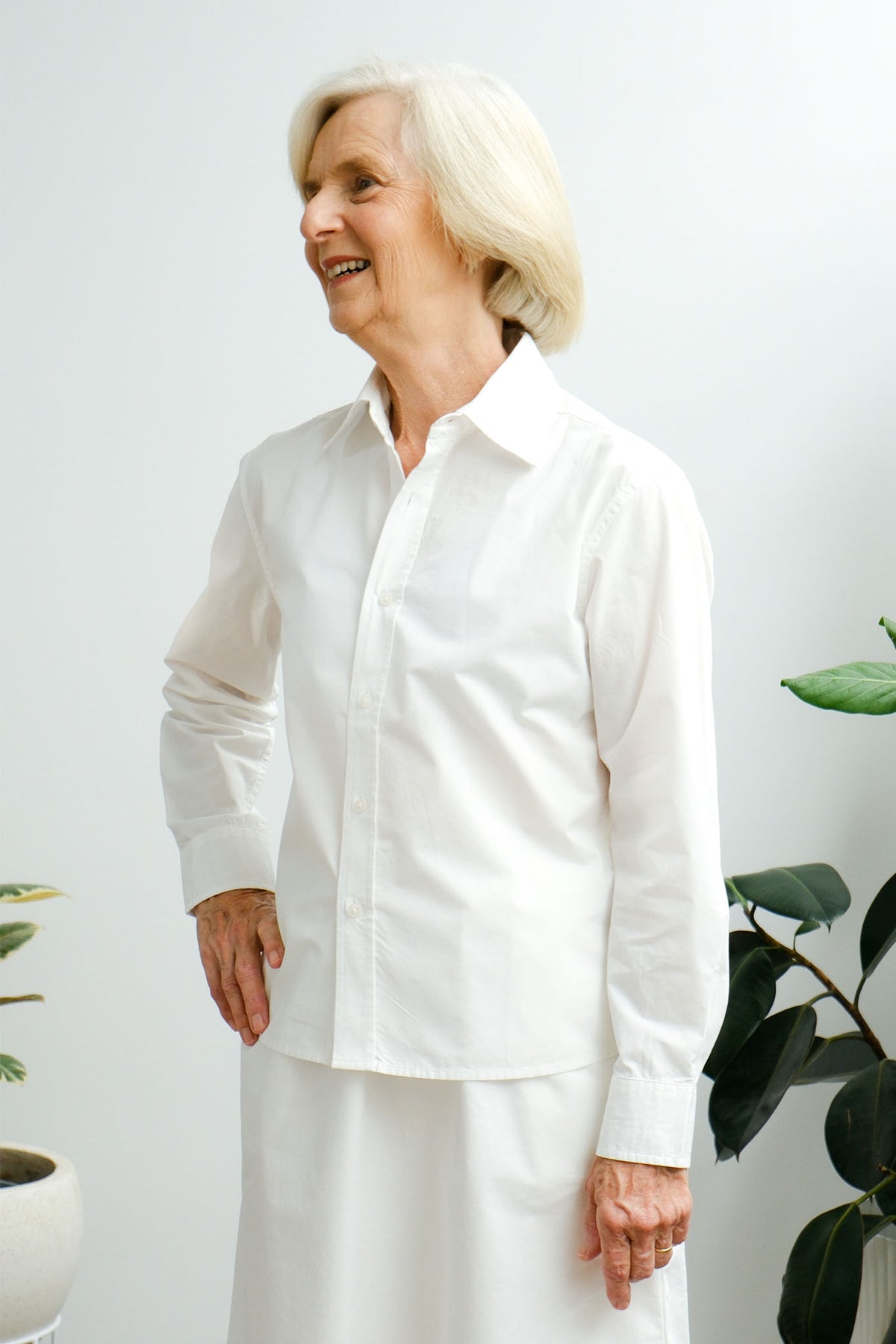 Lane Shirt - Crisp White - On A Good Day - Tops