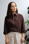 Lane Shirt - Dark Chocolate - On A Good Day - Tops