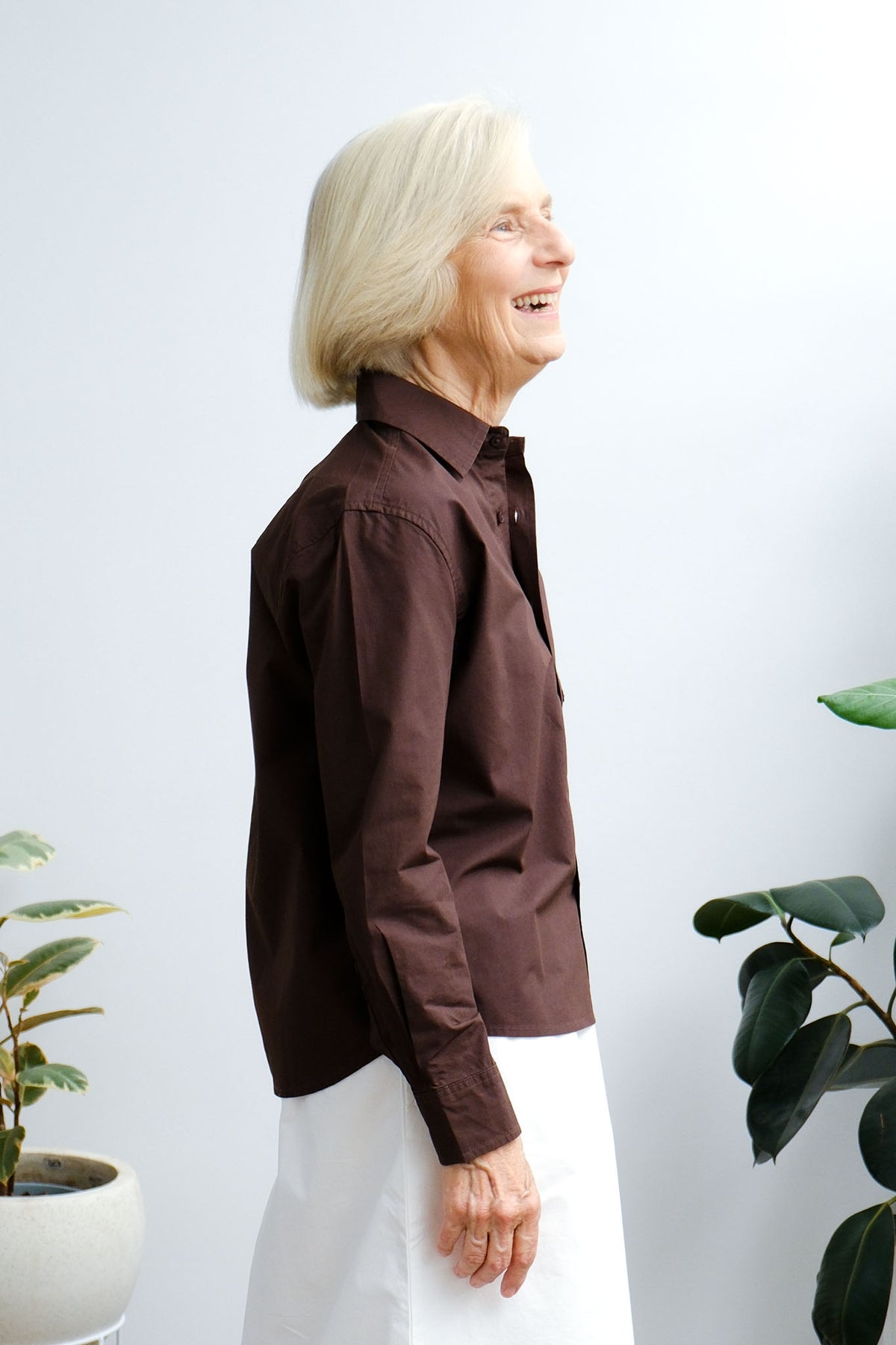 Lane Shirt - Dark Chocolate - On A Good Day - Tops