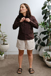 Lane Shirt - Dark Chocolate - On A Good Day - Tops