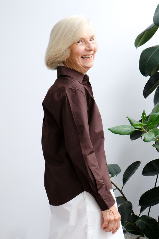 Lane Shirt - Dark Chocolate - On A Good Day - Tops