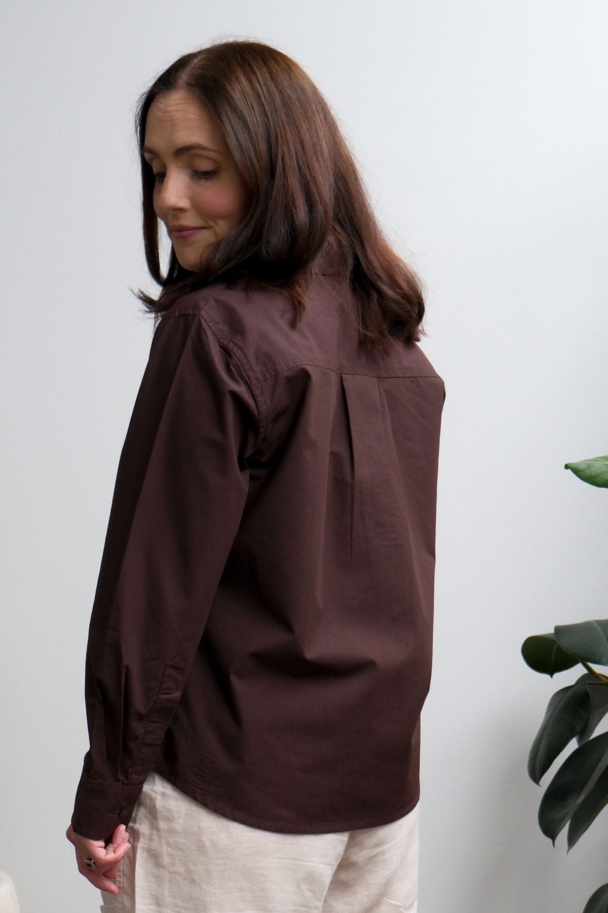 Lane Shirt - Dark Chocolate - On A Good Day - Tops