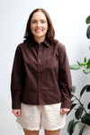 Lane Shirt - Dark Chocolate - On A Good Day - Tops
