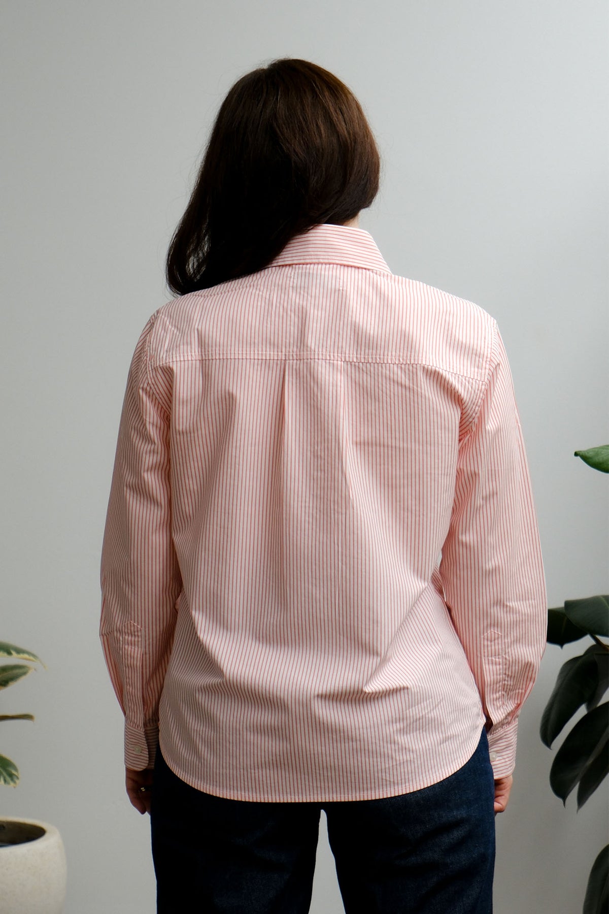 Lane Shirt - Peach Stripe - On A Good Day - Tops