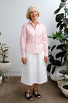 Lane Shirt - Peach Stripe - On A Good Day - Tops