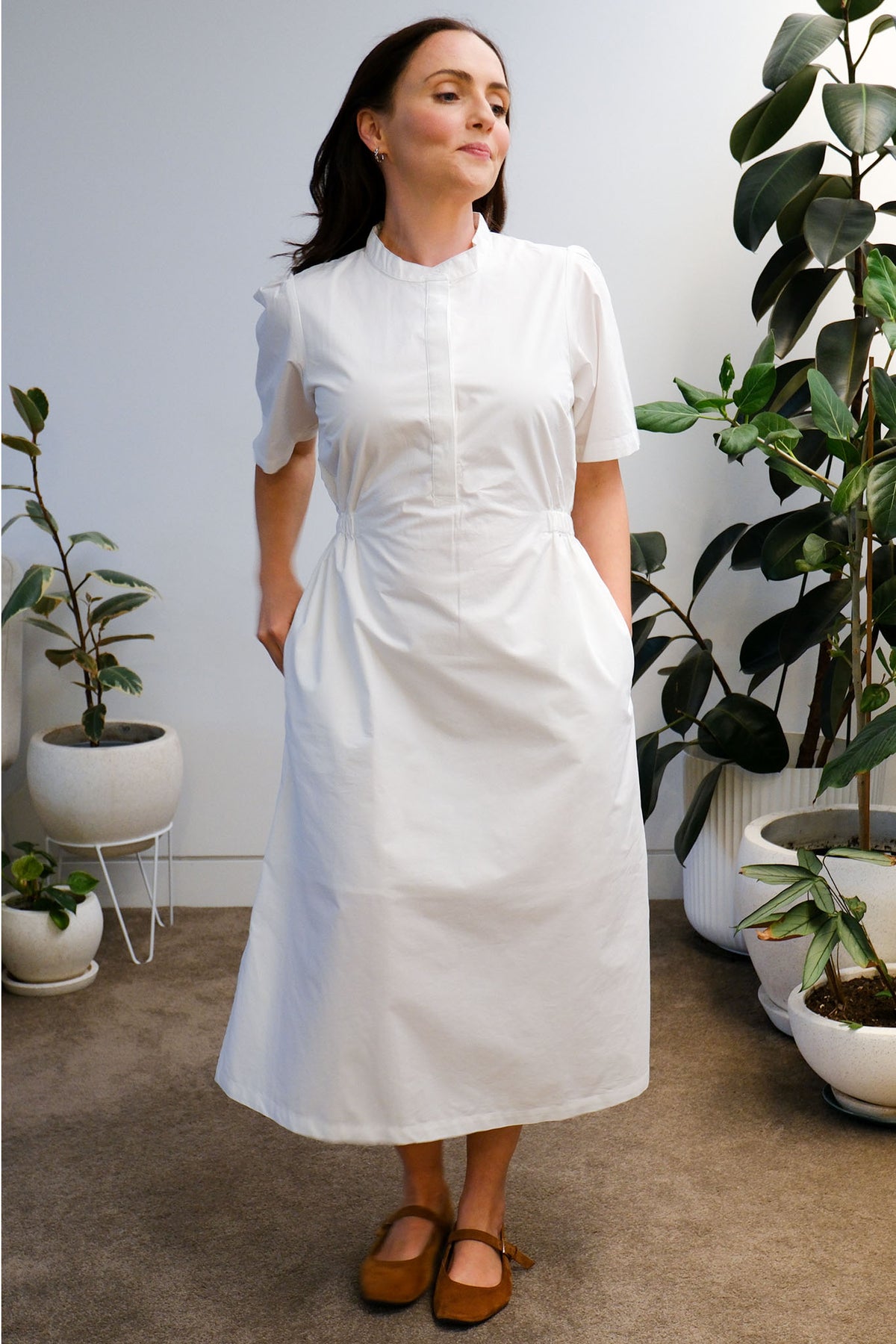 Pavilion Dress - Crisp White - On A Good Day -