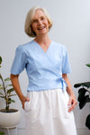 Terrace Wrap Top - Arctic Sky - On A Good Day - Tops