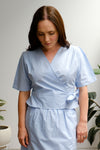Terrace Wrap Top - Arctic Sky - On A Good Day - Tops