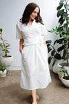 Terrace Wrap Top - Crisp White - On A Good Day - Tops
