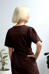 Terrace Wrap Top - Dark Chocolate - On A Good Day - Tops