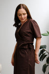 Terrace Wrap Top - Dark Chocolate - On A Good Day - Tops