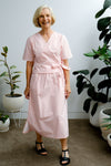Terrace Wrap Top - Peach Stripe - On A Good Day - Tops