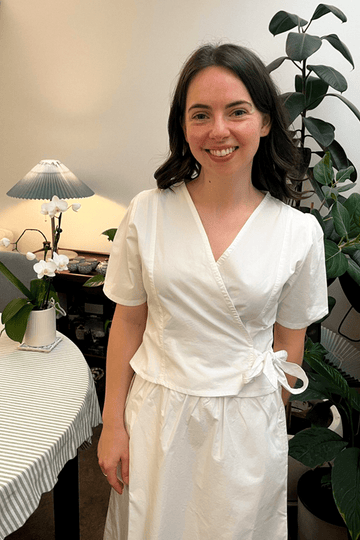 Terrace Wrap Top - Crisp White - On A Good Day - Tops